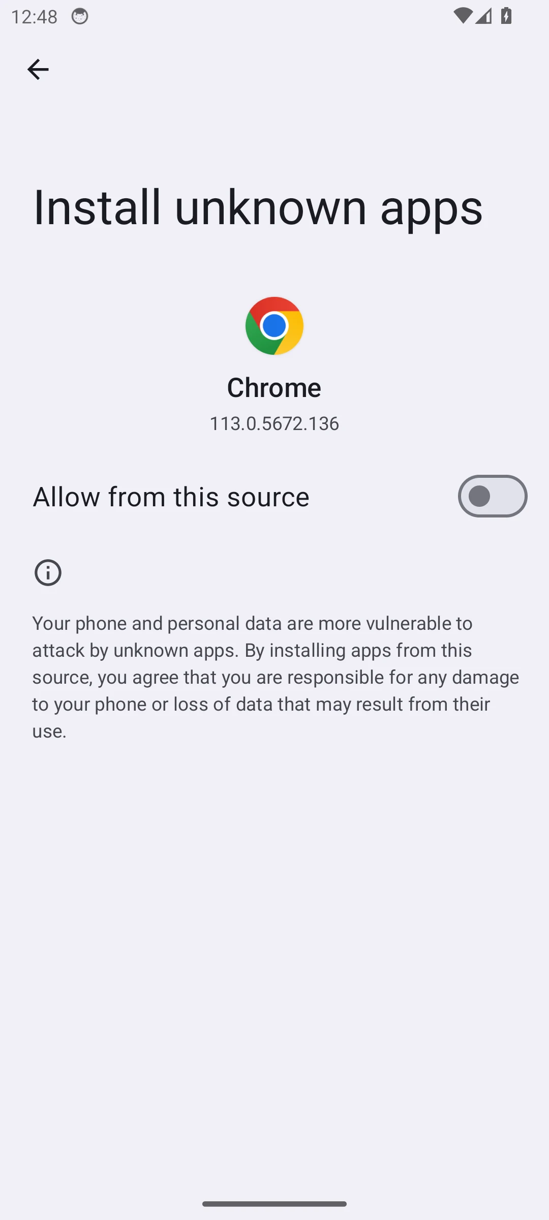 สิทธิ์ติดตั้งแอปจากแหล่งที่ไม่รู้จักบน Android 14