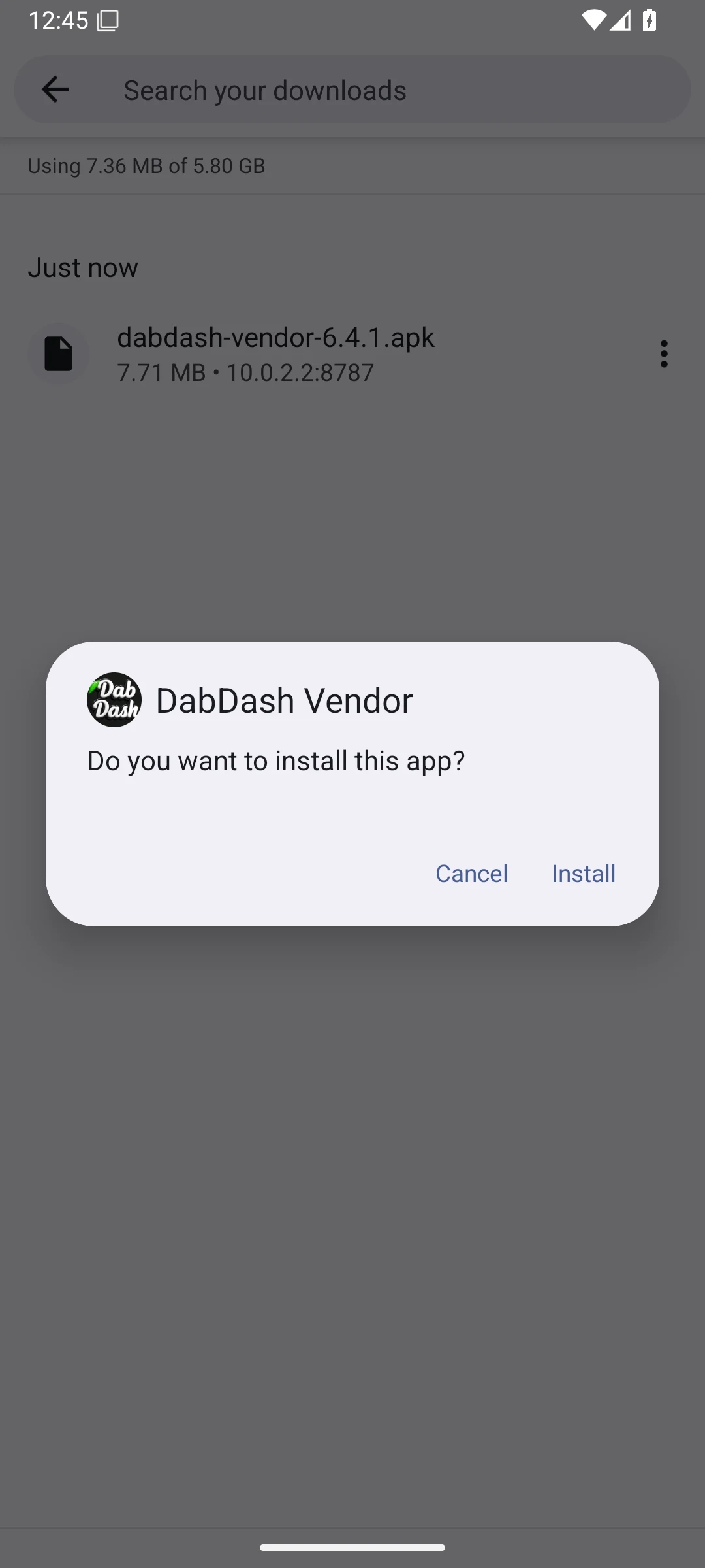 การยืนยันตัวติดตั้งแพ็กเกจบน Android 15