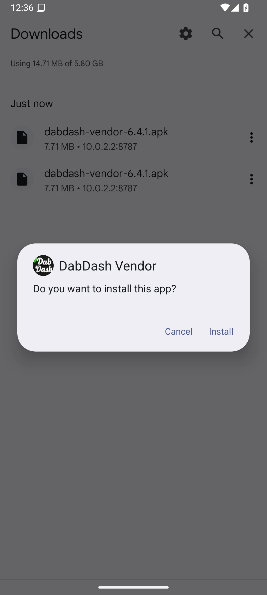 การยืนยันตัวติดตั้งแพ็กเกจบน Android 16